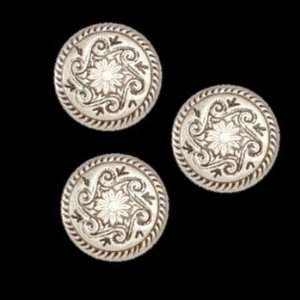  Metal Button 5/8 Pembroke Antique Silver By The Each 