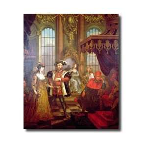   14911547 Introducing Anne Boleyn At Court Giclee Print