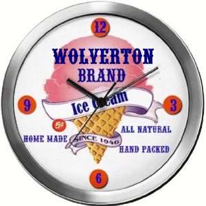  WOLVERTON 14 Inch Ice Cream Metal Clock Quartz Movement 