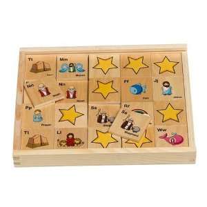  Bible ABC Memory Game (Alphabet Alley) Toys & Games