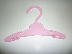DOLL CLOTHES HANGERS  7 1/2 inch NEW PINK x 36  