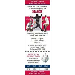  Los Angeles Angels Colored Ticket Invitation Sports 
