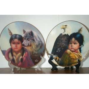  Collectors Plates   Pride of American Indians   8 Plate 
