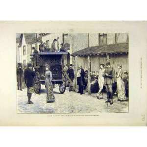   1880 Scotland Sketches Coach Five Arms Braemar People