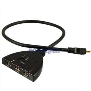   PORT HDMI1.3 1080P Switcher Switch Splitter for HDTV DVD PS3 Xbox 360