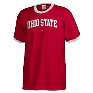 Nike Ohio State Buckeyes Scarlet Classic Ringer T shirt  