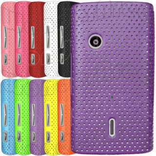 Hard Mesh Grid Case Cover for Sony Ericsson Xperia X8  
