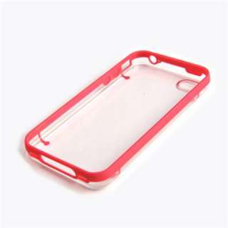 CLEAR AQUAFLEX TPU SKIN HARD CASE FOR iPHONE 4 4S Pink(粉)