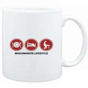  Mug White  Wisconsinite LIFESTYLE  Usa States Sports 
