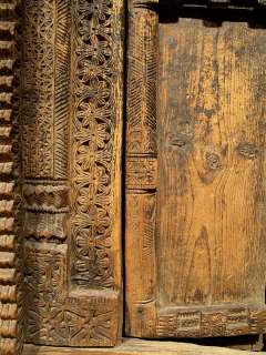 Antique Hand Carved Door From Nuristan Afghanistan  