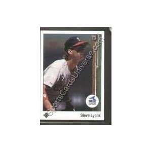 1989 Upper Deck Regular #224 Steve Lyons, Chicago White Sox Baseball 