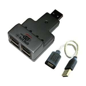  4 Port USB2.0 Hub w/extension Cord by Pexell Electronics