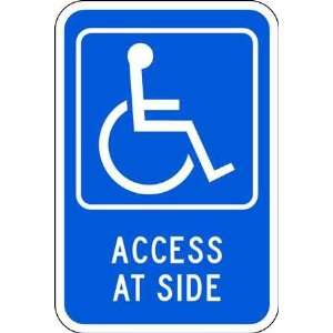 BRADY 113313 Access At Side,Handicapped Pic,EG,Bl/Wht 