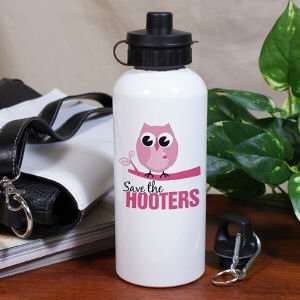  Save the Hooters   Breast Cancer Awareness Water Bottle 