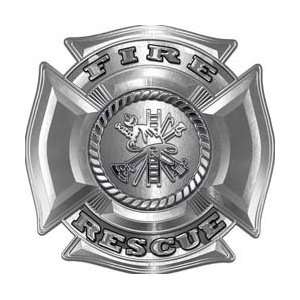 Fire Department Maltese Iron Cross Silver Fire Rescue Firefighter 