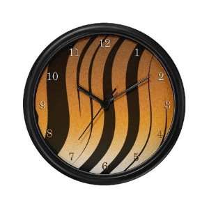  Tiger Fur Art Wall Clock by 