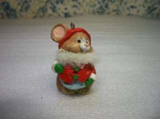 1984 Christmas Santa Mouse Holiday Hallmark Ornament  