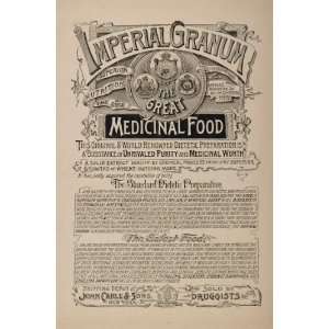   Quackery Ad Imperial Granum Wheat Health Food RARE   Original Print Ad