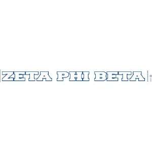  Zeta Phi Beta Long Window Decals Stickers 