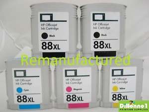 HP #88 HP 88XL Ink Cartridge Set 2Black/C/M/Y 5 PACK  