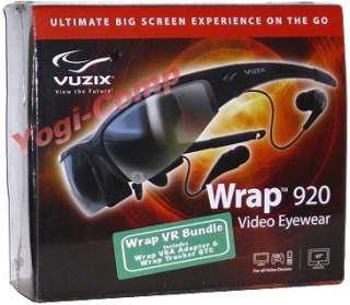 Vuzix Wrap 920VR 2D & 3D Video Eyewear Eyeglasses NEW  