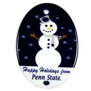  Penn State  Ceramic Oval Snowman Ornament