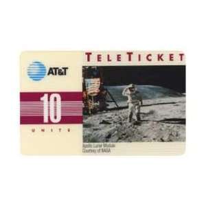  Collectible Phone Card 10u Apollo Lunar Module & Man on 