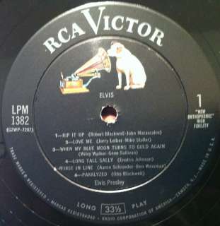 ELVIS PRESLEY 2nd album LP VG+ LPM 1382 Vinyl 1956 1st Press 1s/1s 