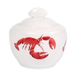  Studio Nova Red Lobster Covered Sugar Bowl Kitchen 