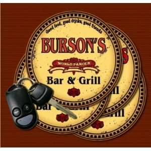  BURSONS Family Name Bar & Grill Coasters Kitchen 