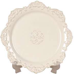 Lot Of 4 Ceramic Dinner Plate White 14 New   64839wh  