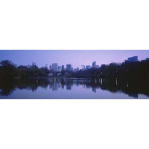 Skyscrapers in a City, Central Park Lake, New York, USA Photographic 