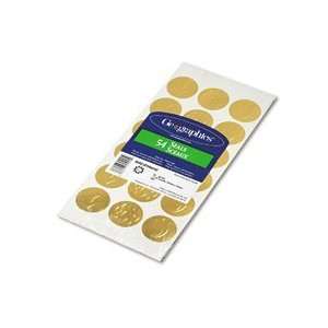    Geographics® Self Adhesive Embossed Gold Seals
