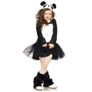 Lets Party By Leg Avenue Pretty Panda Child Costume / Black/White 
