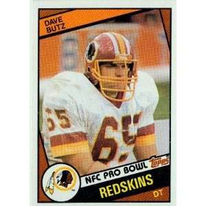  1984 Topps #379 Dave Butz   Washington Redskins (Football 
