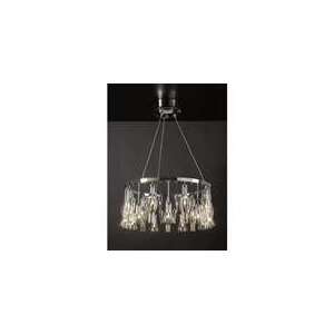 PLC Lighting   81736   Canaletto Chandelier   Polished Chrome Finish 
