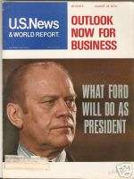 US News & World Report   Aug 19, 1974 Pres Gerald Ford  