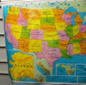   United States Political Series Vintage Pull Down Map 30 01 #37  