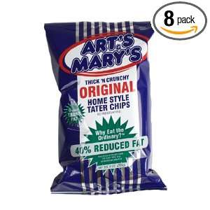 Arts & Marys 40% Reduced Fat Kettle Chip, 9 Ounce Packages (Pack of 