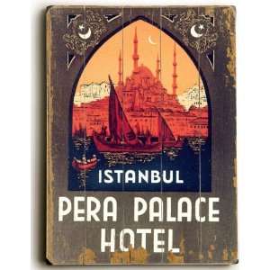  Wood Sign  Istanbul Pera Palace Hotel