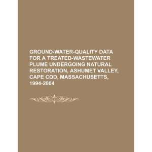  Ground water quality data for a treated wastewater plume 