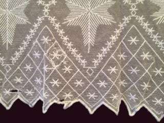   White net lace from priests robe (alb) antique, very fine work  