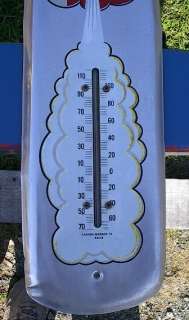 1974 7up Tin Thermometer Sign Seven Up Canada L@@K  