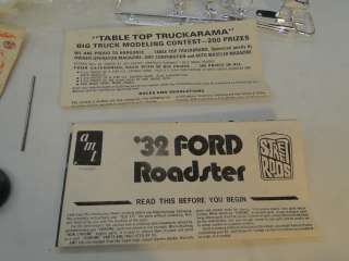 VINTAGE AMT 32 FORD ROADSTER STREET ROD MODEL CAR KIT w BOX 1960s OLD 