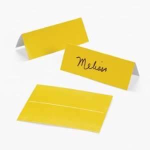 Yellow Place Cards   Tableware & Place Cards & Holders 