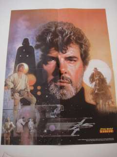 George Lucas 14 X 17 Star Wars Poster with Signed Letter from 