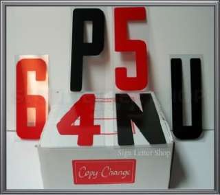 ON 8 7/8 flexible plastic SIGN LETTERS & NUMBERS  
