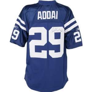 Joseph Addai Autographed Jersey  Details Indianapolis Colts, Blue 