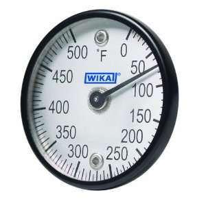 WIKA TI.ST Stainless Steel Surface Mount Bi Metal Thermometer with 