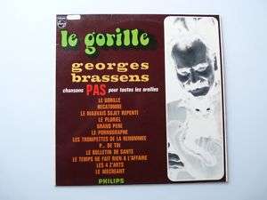 Disque vinyle 33T Le Gorille Georges BRASSENS  